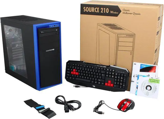 Alt view image 9 of 9 - iBUYPOWER Desktop PC Gamer Power NE690FX AMD FX-Series FX-4300 8GB DDR3 1TB HDD NVIDIA Geforce GT 610 1GB Windows 7 Home Premium 64-Bit