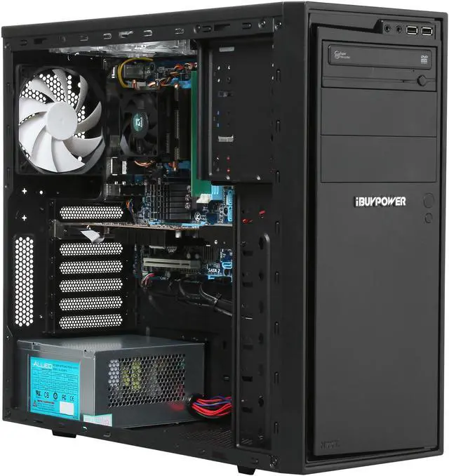 Alt view image 7 of 9 - iBUYPOWER Desktop PC Power NE600FX AMD FX-Series FX-4130 4GB DDR3 1TB HDD AMD Radeon HD 6450 1GB Windows 7 Home Premium 64-Bit