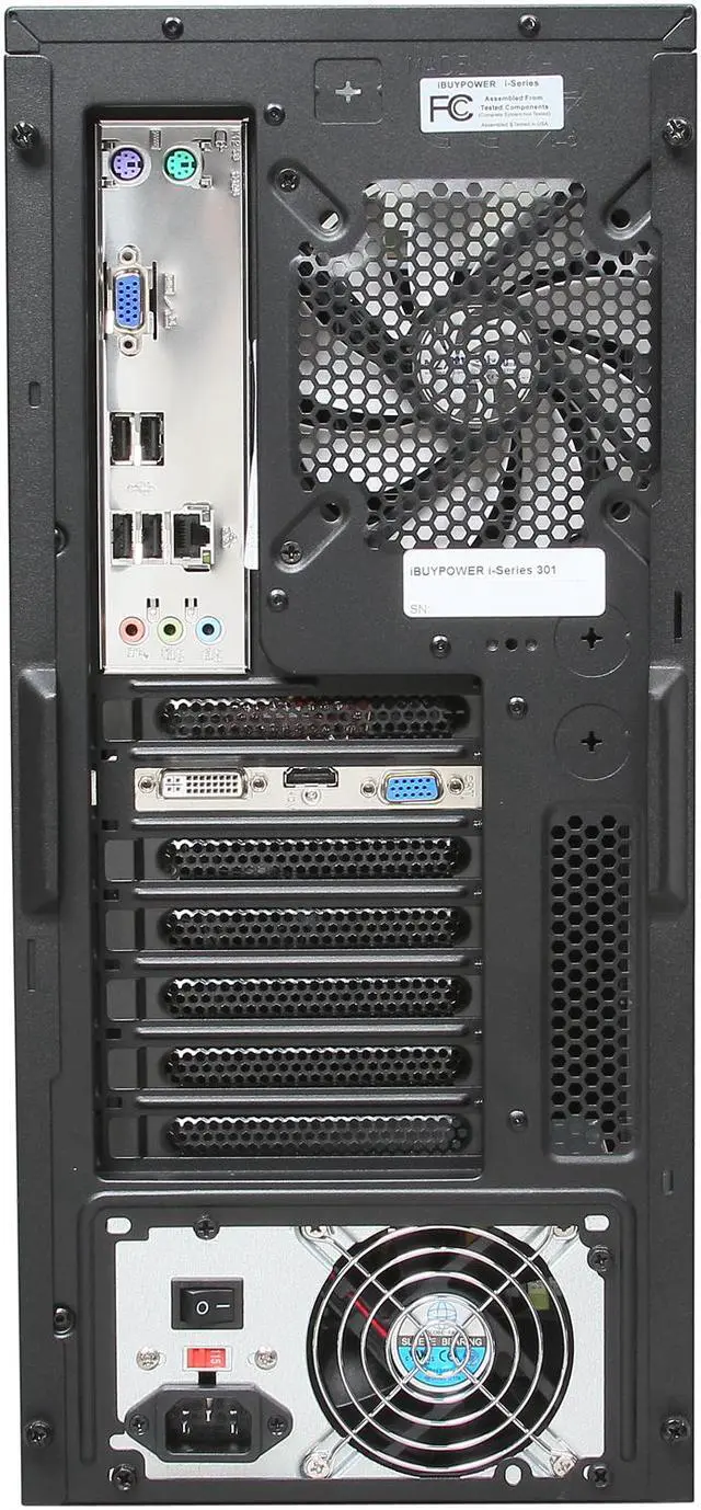 Alt view image 8 of 9 - iBUYPOWER Desktop PC Power NE600FX AMD FX-Series FX-4130 4GB DDR3 1TB HDD AMD Radeon HD 6450 1GB Windows 7 Home Premium 64-Bit