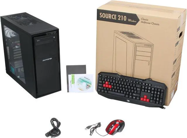 Alt view image 9 of 9 - iBUYPOWER Desktop PC Power NE600FX AMD FX-Series FX-4130 4GB DDR3 1TB HDD AMD Radeon HD 6450 1GB Windows 7 Home Premium 64-Bit