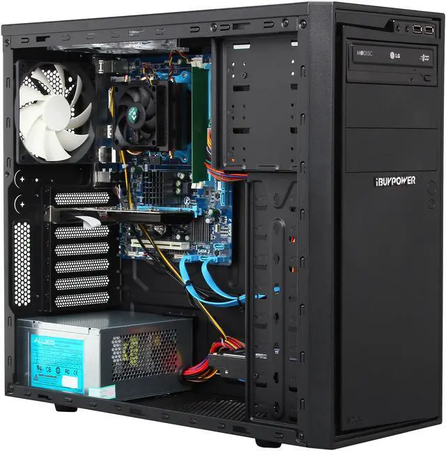Alt view image 7 of 9 - iBUYPOWER Desktop PC Extreme NE602FX AMD FX-Series FX-8120 4GB DDR3 500GB HDD NVIDIA Geforce GT 610 1GB Windows 7 Home Premium 64-Bit