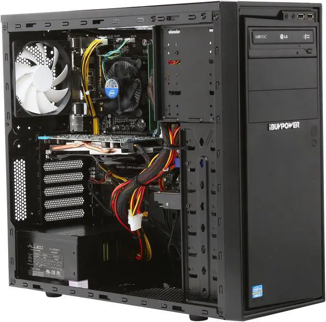 Alt view image 7 of 9 - iBUYPOWER Desktop PC Gamer Extreme NE705i Intel Core i5-4670 8GB DDR3 500GB HDD + 120GB SSD HDD AMD Radeon HD 7850 2GB Windows 7 Home Premium 64-Bit