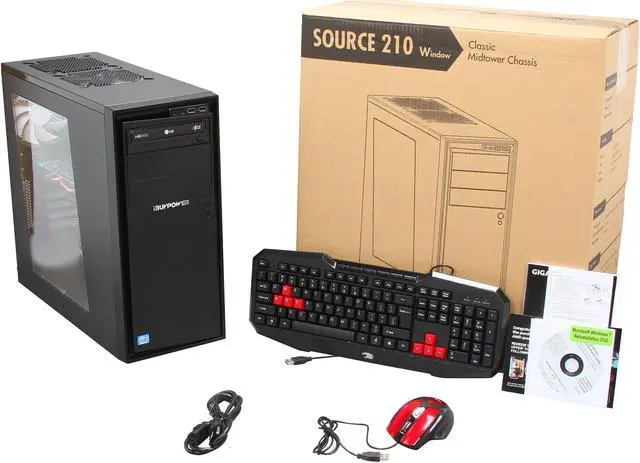 Alt view image 9 of 9 - iBUYPOWER Desktop PC Gamer Extreme NE705i Intel Core i5-4670 8GB DDR3 500GB HDD + 120GB SSD HDD AMD Radeon HD 7850 2GB Windows 7 Home Premium 64-Bit