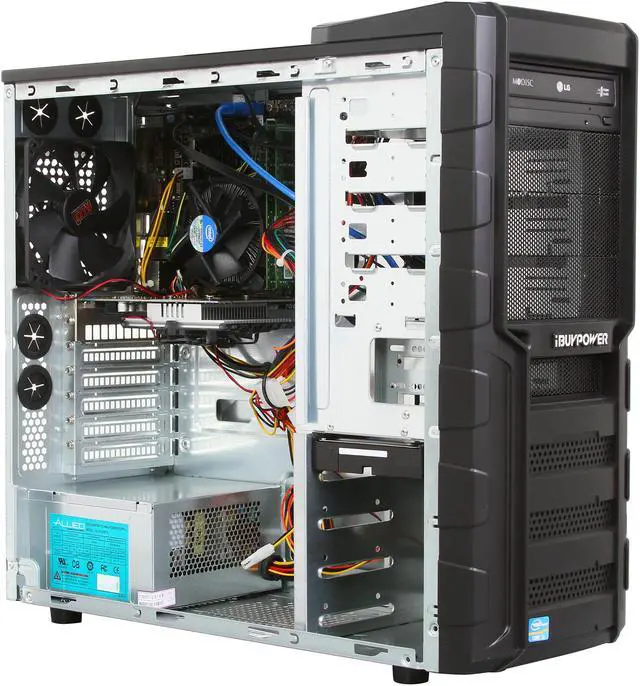 Alt view image 7 of 10 - iBUYPOWER Desktop PC Solaris Series NE702D3 Intel Core i3-3220 8GB DDR3 500GB HDD NVIDIA GeForce GT 630 Windows 7 Home Premium 64-bit