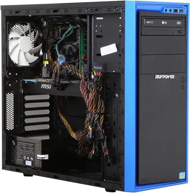 Alt view image 7 of 9 - iBUYPOWER Desktop PC Solaris Series NE704i Intel Core i5-3570K 8GB DDR3 1TB HDD NVIDIA GeForce GTX 760 Windows 7 Home Premium 64-bit