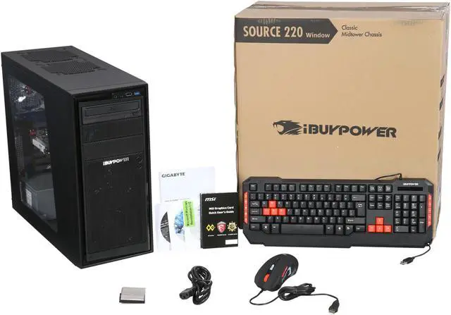 Alt view image 9 of 9 - iBUYPOWER Desktop PC SOURCE SERIES NE641FX AMD FX-Series FX-8320 (3.50 GHz) 8 GB DDR3 1 TB HDD NVIDIA GeForce GTX 950 2 GB Windows 10 Home 64-Bit