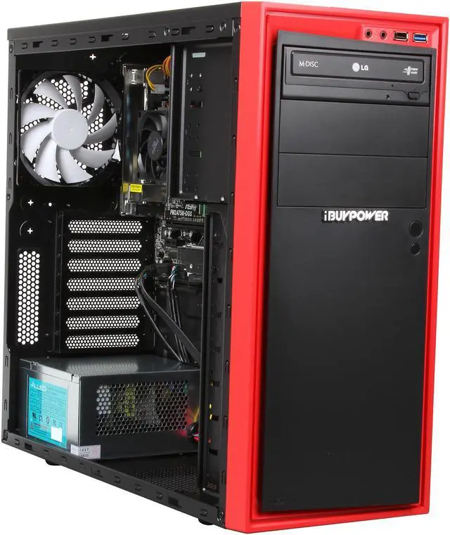 Alt view image 7 of 9 - iBUYPOWER Desktop PC SOURCE SERIES NE631K AMD A10-6800K 8GB DDR3 1TB HDD AMD Radeon HD 8670D Windows 8.1 64-Bit