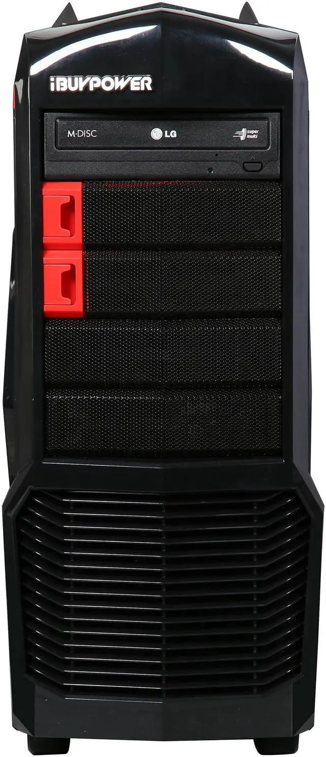 Alt view image 2 of 10 - iBUYPOWER Desktop PC ARC Series NE611FX AMD FX-Series FX-4300 4GB DDR3 1TB HDD AMD Radeon R5 230 1 GB Windows 10 Home 64-Bit