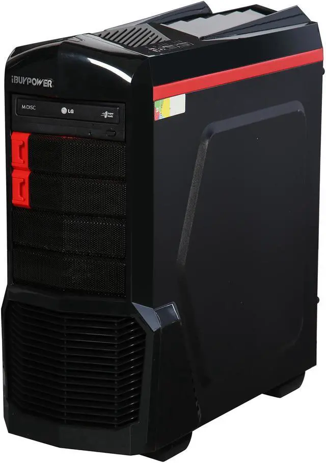 Alt view image 3 of 10 - iBUYPOWER Desktop PC ARC Series NE611FX AMD FX-Series FX-4300 4GB DDR3 1TB HDD AMD Radeon R5 230 1 GB Windows 10 Home 64-Bit