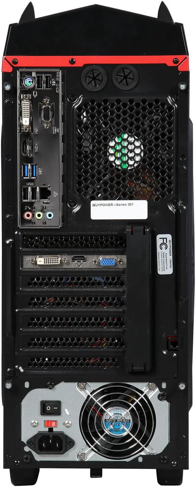 Alt view image 5 of 10 - iBUYPOWER Desktop PC ARC Series NE611FX AMD FX-Series FX-4300 4GB DDR3 1TB HDD AMD Radeon R5 230 1 GB Windows 10 Home 64-Bit