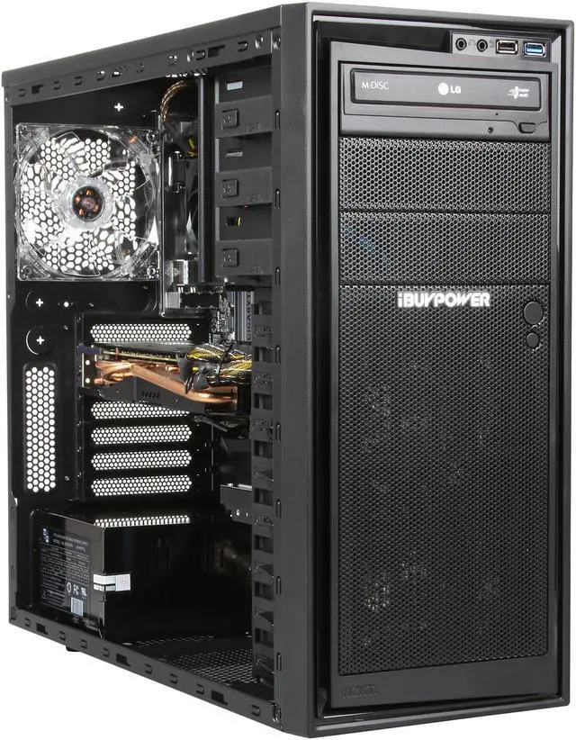 Alt view image 7 of 9 - iBUYPOWER Desktop PC SOURCE SERIES NE653FX AMD FX-Series FX-6300 8GB DDR3 1TB HDD AMD Radeon R9 280X Windows 7 Home Premium 64Bit