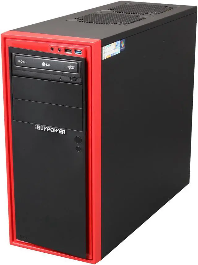 Alt view image 3 of 9 - iBUYPOWER Desktop PC Source Series NE654FX AMD FX-Series FX-8320 8GB DDR3 1TB HDD AMD Radeon R9 270X Windows 7 Home Premium 64Bit