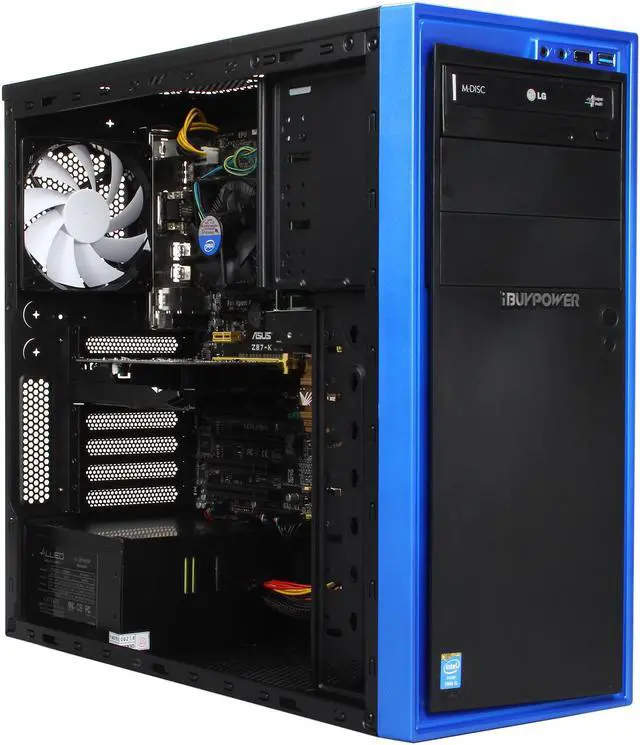 Alt view image 7 of 9 - iBUYPOWER Desktop PC ASUS POWERED NE760A Intel Core i5-4670K 8GB DDR3 1TB HDD NVIDIA GeForce GTX 750 2GB Windows 8.1 64-Bit