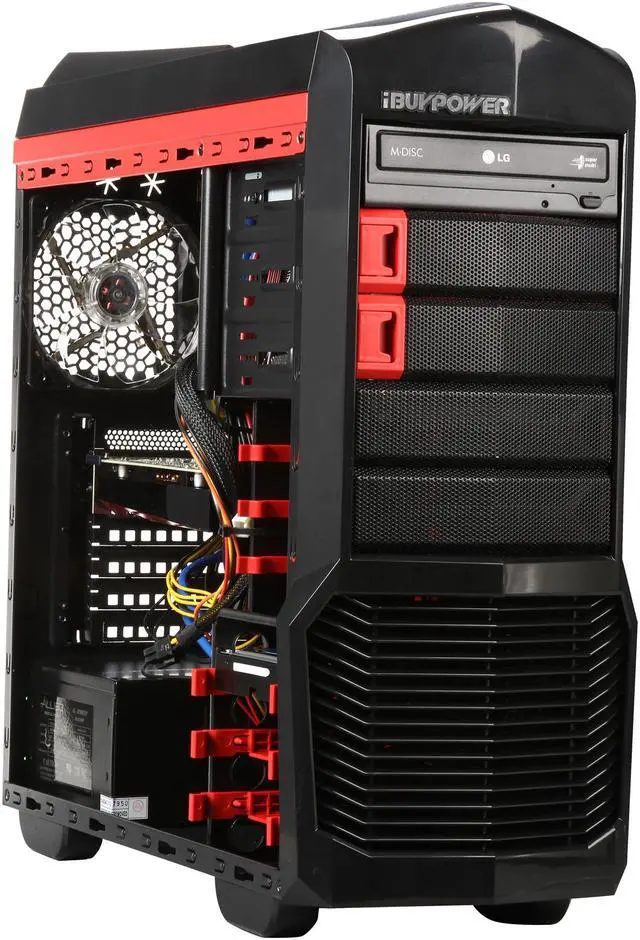 Alt view image 7 of 10 - iBUYPOWER Desktop PC ARC Series NE671FX AMD FX-Series FX-8320 8GB DDR3 1TB HDD AMD Radeon R9 270 2GB Windows 7 Home Premium 64-Bit
