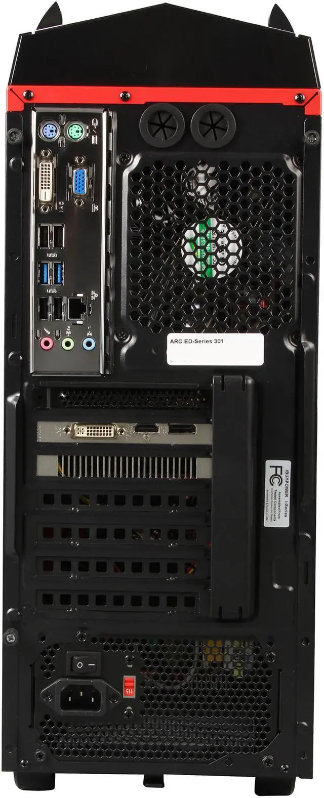 Alt view image 8 of 10 - iBUYPOWER Desktop PC ARC Series NE671FX AMD FX-Series FX-8320 8GB DDR3 1TB HDD AMD Radeon R9 270 2GB Windows 7 Home Premium 64-Bit