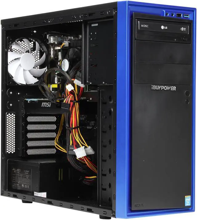 Alt view image 7 of 9 - iBUYPOWER Desktop PC SOURCE SERIES NE766D3 Intel Core i5-4460 8GB DDR3 1TB HDD NVIDIA GeForce GTX 760 2GB Windows 7 Home Premium 64-Bit