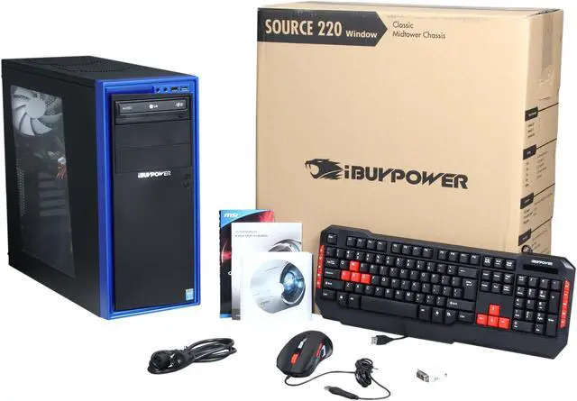 Alt view image 9 of 9 - iBUYPOWER Desktop PC SOURCE SERIES NE766D3 Intel Core i5-4460 8GB DDR3 1TB HDD NVIDIA GeForce GTX 760 2GB Windows 7 Home Premium 64-Bit
