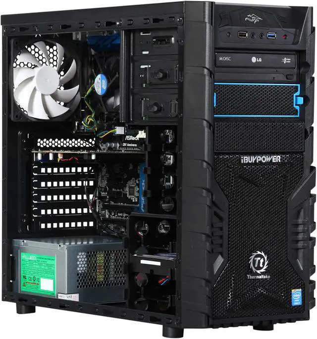 Alt view image 7 of 9 - iBUYPOWER Desktop PC T.T SERIES NE729i Intel Core i7-4790K 8GB DDR3 1TB HDD AMD Radeon R7 250 2 GB Windows 8.1 64-Bit