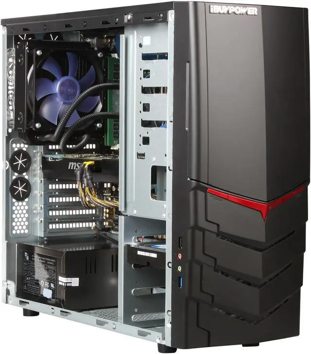 Alt view image 7 of 9 - iBUYPOWER Desktop PC Atlas Series NE582K Intel Core i7-5820K 16GB DDR4 1TB HDD NVIDIA GeForce GTX 960 2 GB Windows 8.1 64-Bit
