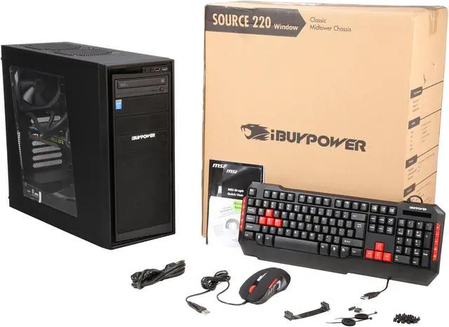 Alt view image 10 of 9 - iBUYPOWER Desktop PC Source Series NE784K Intel Core i7-5820K 16GB DDR4 1TB HDD 120GB SSD NVIDIA GeForce GTX 980 4 GB Windows 8.1 64-Bit