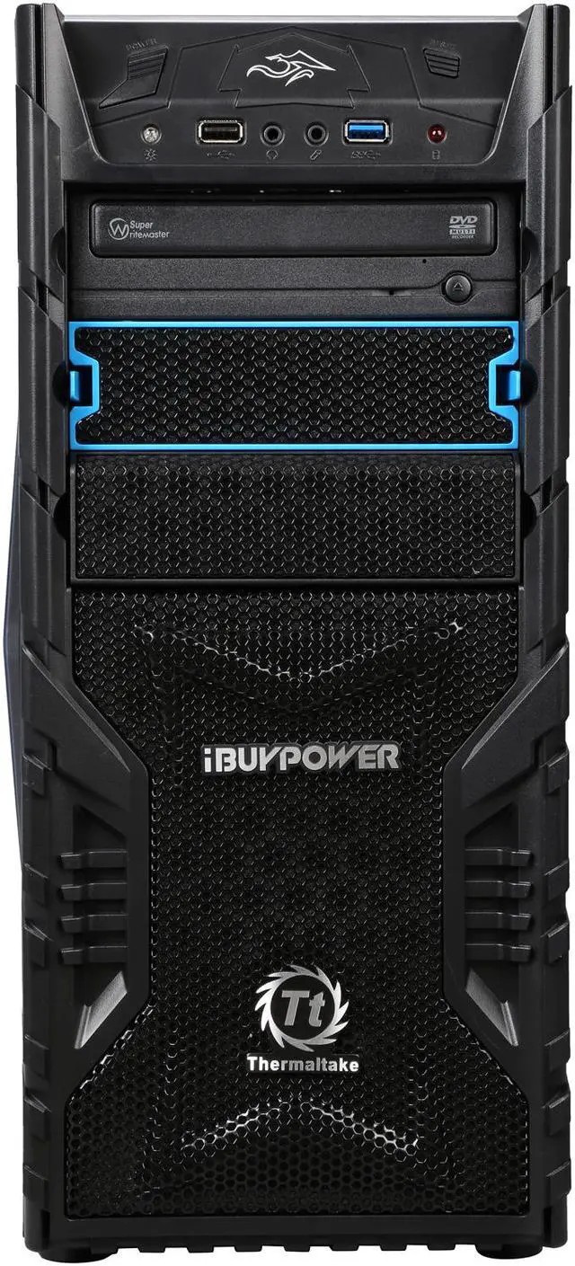Alt view image 2 of 9 - iBUYPOWER Desktop PC VERSA SERIES NE782K Intel Core i7-4790K 8GB DDR3 1TB HDD AMD Radeon R9 285 2 GB Windows 8.1 64-Bit