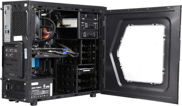 Alt view image 5 of 9 - iBUYPOWER Desktop PC VERSA SERIES NE782K Intel Core i7-4790K 8GB DDR3 1TB HDD AMD Radeon R9 285 2 GB Windows 8.1 64-Bit