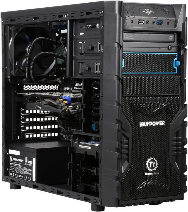 Alt view image 7 of 9 - iBUYPOWER Desktop PC VERSA SERIES NE782K Intel Core i7-4790K 8GB DDR3 1TB HDD AMD Radeon R9 285 2 GB Windows 8.1 64-Bit