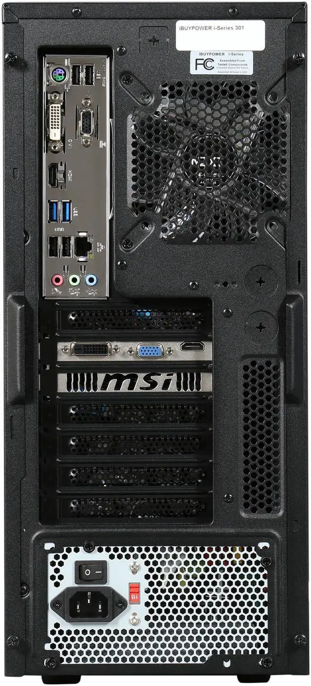 Alt view image 8 of 9 - iBUYPOWER Desktop PC Source Series NE654X AMD FX-Series FX-8320 8GB DDR3 1TB HDD NVIDIA GeForce GTX 750 2 GB Windows 8.1 64-Bit