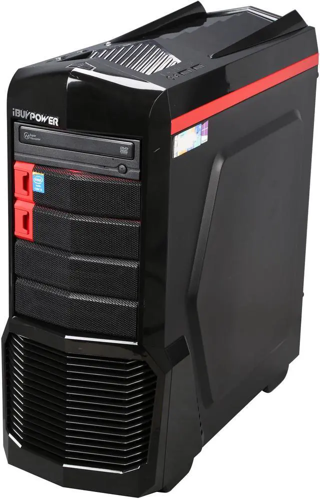Alt view image 3 of 9 - iBUYPOWER Desktop PC ARC SERIES NE781K Intel Core i5-4690K 8GB DDR3 1TB HDD 120GB SSD AMD Radeon R7 250X 1 GB Windows 8.1 64-Bit