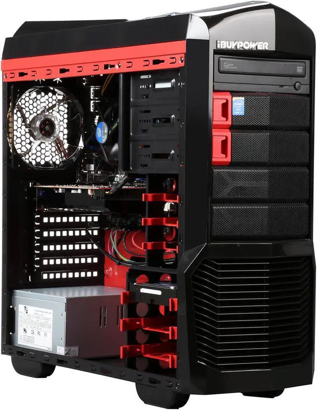 Alt view image 7 of 9 - iBUYPOWER Desktop PC ARC SERIES NE781K Intel Core i5-4690K 8GB DDR3 1TB HDD 120GB SSD AMD Radeon R7 250X 1 GB Windows 8.1 64-Bit