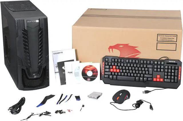 Alt view image 10 of 10 - iBUYPOWER Desktop PC HORUS Series NE659FX AMD FX-Series FX-4300 4GB DDR3 1TB HDD AMD Radeon R5 230 1 GB Windows 8.1 64-Bit