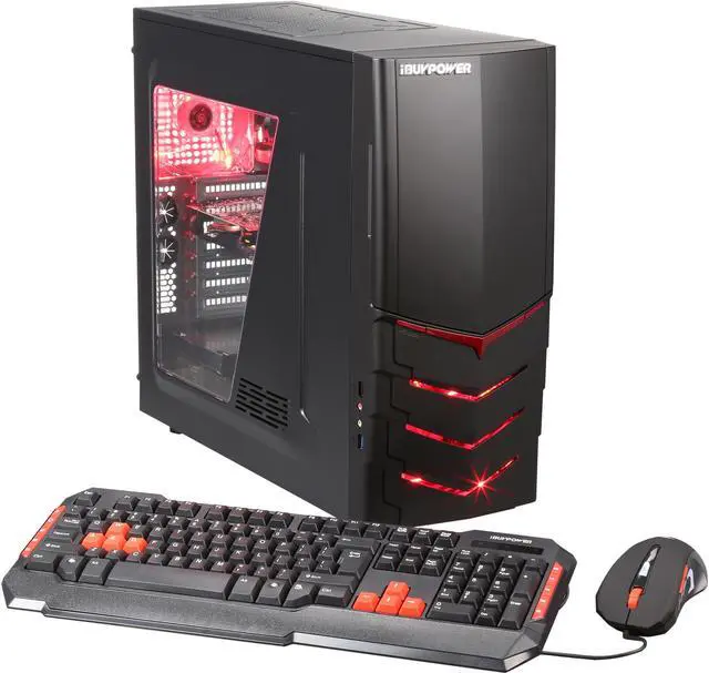 Main image of iBUYPOWER Desktop PC ATLAS SERIES NE401i AMD FX-Series FX-8320 8GB DDR3 500GB HDD NVIDIA GeForce GTX 960 2 GB Windows 10 Home 64-Bit