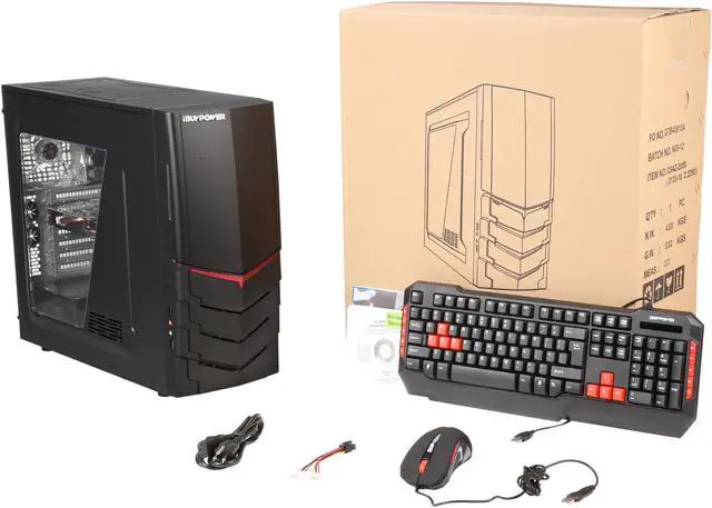 Alt view image 9 of 9 - iBUYPOWER Desktop PC ATLAS SERIES NE401i AMD FX-Series FX-8320 8GB DDR3 500GB HDD NVIDIA GeForce GTX 960 2 GB Windows 10 Home 64-Bit
