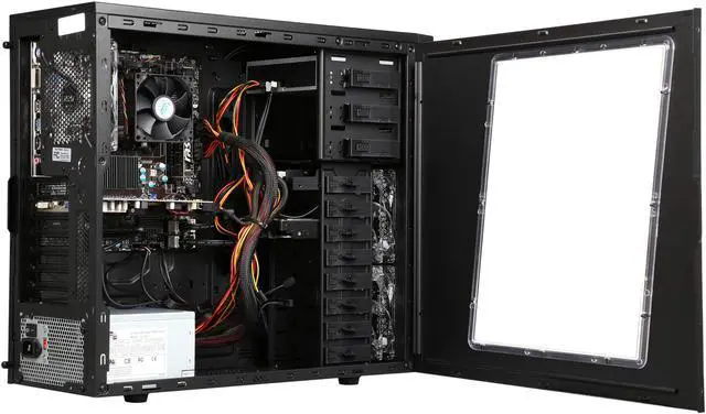 Alt view image 5 of 9 - iBUYPOWER Desktop PC SOURCE SERIES NE620FX-1 AMD FX-Series FX-4350 (4.20GHz) 8GB DDR3 1TB HDD 128GB SSD AMD Radeon R7 250X Windows 8.1 64-Bit