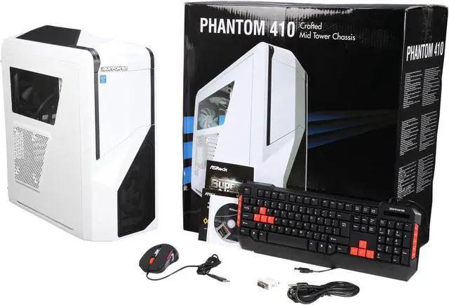 Alt view image 10 of 10 - iBUYPOWER Desktop Computer Phantom 410 Series NE-i02SK Intel Core i5-6600K 8GB DDR4 1TB HDD 120GB SSD NVIDIA GeForce GTX 970 4GB Windows 10 Home 64-Bit