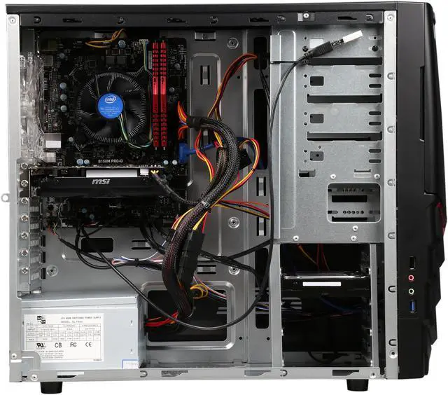 Alt view image 6 of 9 - iBUYPOWER Desktop Computer Atlas Series NE764i Intel Core i5-6400 8GB DDR4 1TB HDD AMD Radeon R7 360 2 GB Windows 10 Home 64-Bit