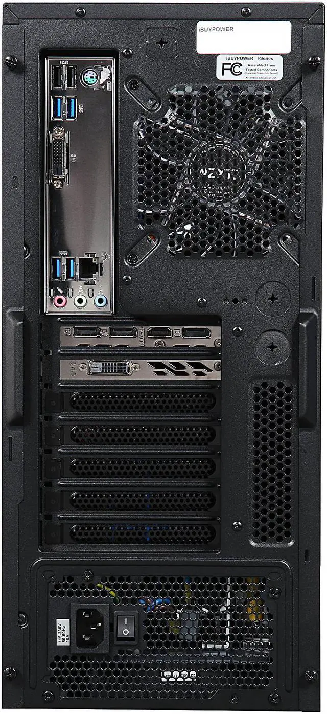 Alt view image 8 of 9 - iBUYPOWER Desktop Computer NE600 Intel Core i5-6402P 8GB DDR4 1TB HDD GeForce GTX 1060 Windows 10 Home 64-Bit