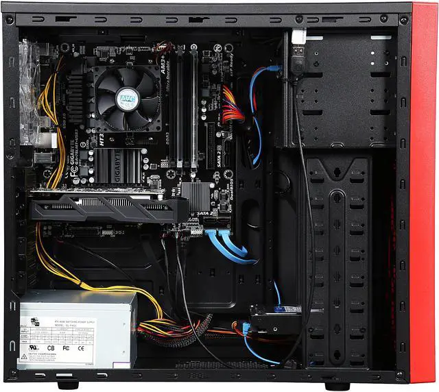 Alt view image 6 of 9 - iBUYPOWER Desktop Computer NE640FX AMD FX-Series FX-4300 4GB DDR3 1TB HDD AMD Radeon RX 460