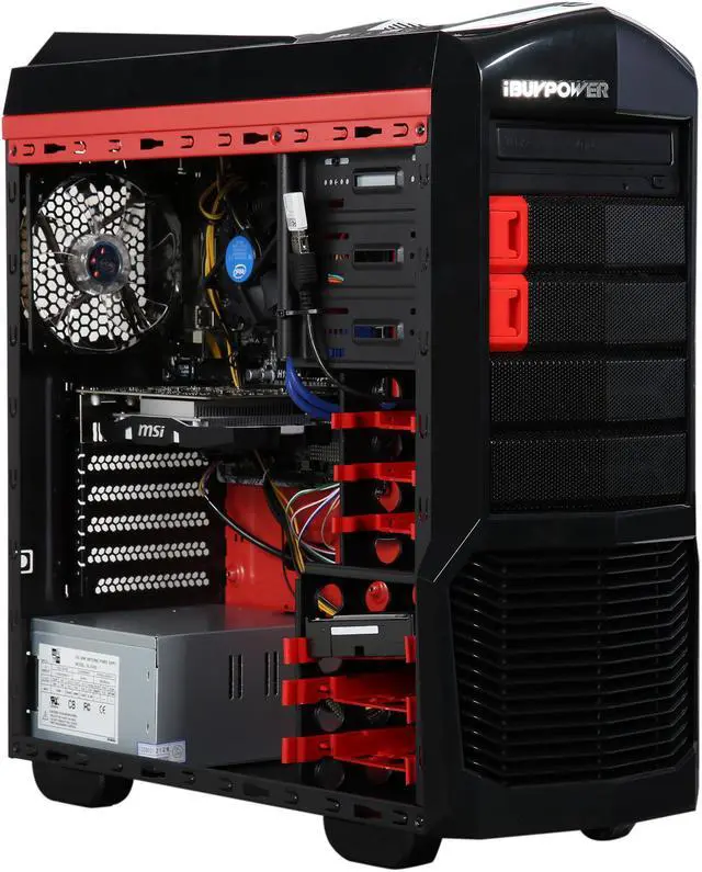 Alt view image 7 of 10 - iBUYPOWER Desktop Computer NE480SR Intel Core i5-6400 8GB DDR4 1TB HDD GeForce GTX 1050 Windows 10 Home 64-Bit