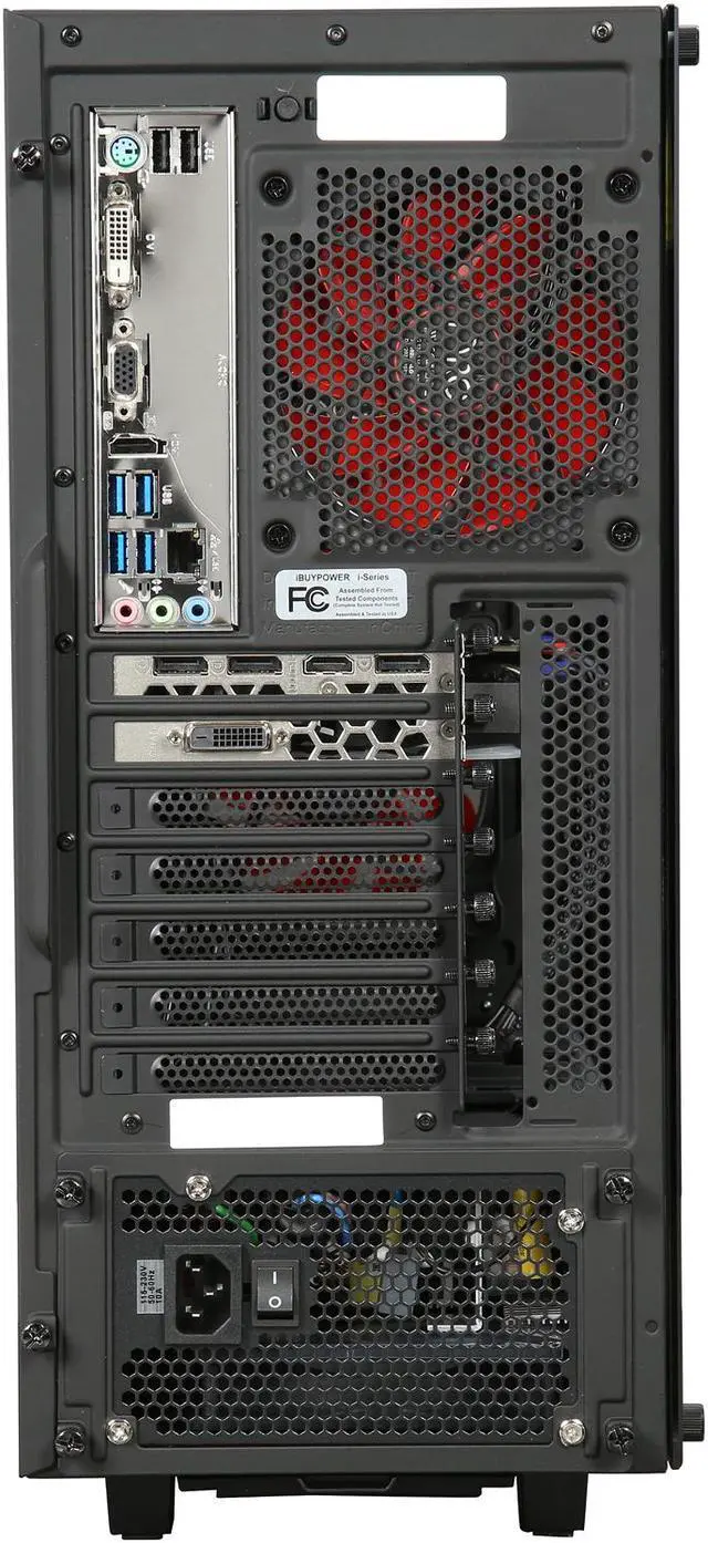 Alt view image 9 of 10 - iBUYPOWER Desktop Computer Chimera NE002i Intel Core i7-7700 8GB DDR4 1TB HDD 120GB SSD GeForce GTX 1070 Windows 10 Home 64-Bit