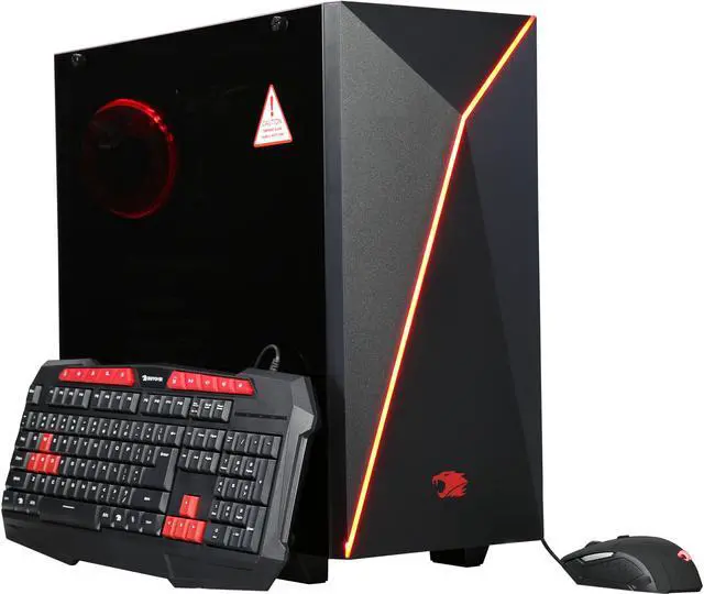 Main image of iBUYPOWER Desktop PC NE005A AMD FX-Series FX-8320 8GB DDR3 2TB HDD NVIDIA GeForce GT 730 Windows 10 Home 64-Bit