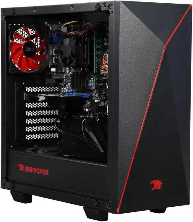Alt view image 8 of 10 - iBUYPOWER Desktop PC NE005A AMD FX-Series FX-8320 8GB DDR3 2TB HDD NVIDIA GeForce GT 730 Windows 10 Home 64-Bit