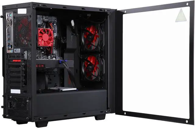 Alt view image 5 of 11 - iBUYPOWER Desktop Computer NE3101EA AMD Ryzen 7 1700 8GB DDR4 1TB HDD 120GB SSD AMD Radeon RX 480 Windows 10 Home 64-Bit
