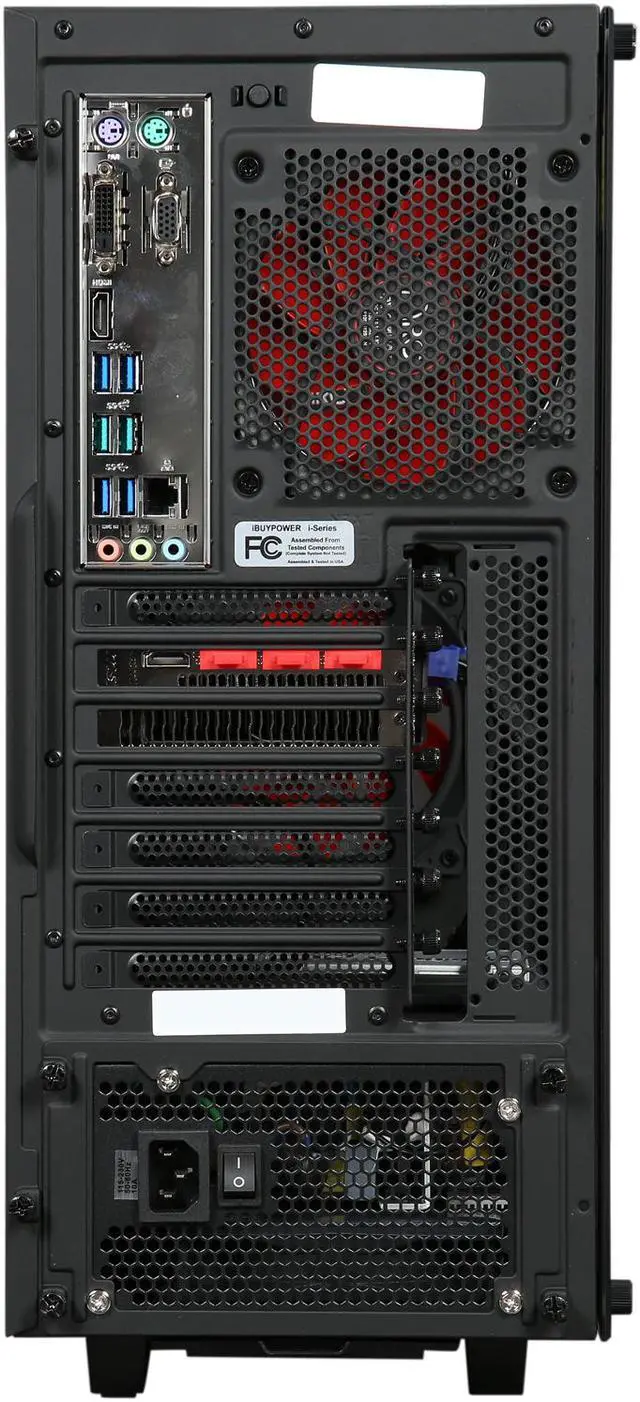 Alt view image 9 of 11 - iBUYPOWER Desktop Computer NE3101EA AMD Ryzen 7 1700 8GB DDR4 1TB HDD 120GB SSD AMD Radeon RX 480 Windows 10 Home 64-Bit