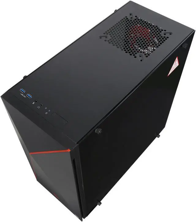 Alt view image 9 of 10 - iBUYPOWER Desktop PC NE2101Si Intel Core i5-7400 8GB DDR4 1TB HDD AMD Radeon RX 480 Windows 10 Home 64-Bit