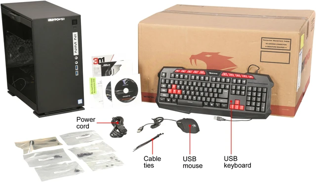 Ibuypower Radeon 7700 iBUYPOWER Desktop Computer NE5150AEB Intel Core i7-7700 16GB DDR4 2TB ...