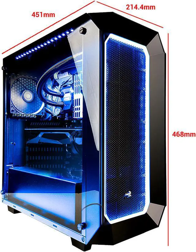 Alt view image 4 of 11 - iBUYPOWER Desktop Computer NE730KACi Intel Core i7 7th Gen 7700K (4.20 GHz) 32 GB DDR4 1 TB HDD 480 GB SSD NVIDIA GeForce GTX 1080 Windows 10 Home 64-Bit