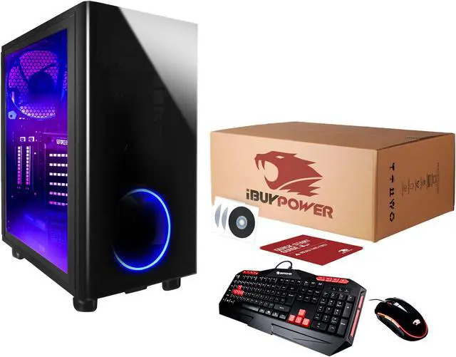 Alt view image 8 of 8 - iBUYPOWER Battlebox Essential Desktop Computer NE8440Ki Intel Core i7-8700K 16GB DDR4 1TB HDD 240GB SSD GeForce GTX 1060 Windows 10 Home 64-Bit