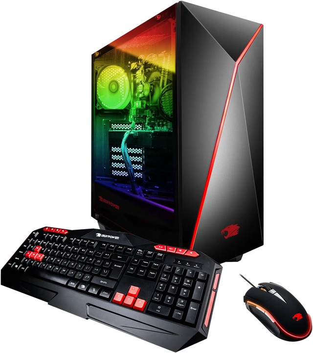 Main image of iBUYPOWER Desktop Computer NE8470i Intel Core i7-8700 16GB DDR4 1TB HDD 120GB SSD AMD Radeon RX 580 Windows 10 Home 64-Bit
