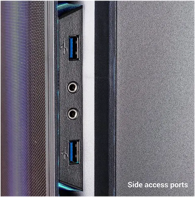 Alt view image 5 of 6 - iBUYPOWER Gaming Desktop AlphaBR15X56 AMD Ryzen 5 1500X 8GB DDR4 1TB HDD 120GB SSD AMD Radeon RX 560 Windows 10 Home 64-Bit